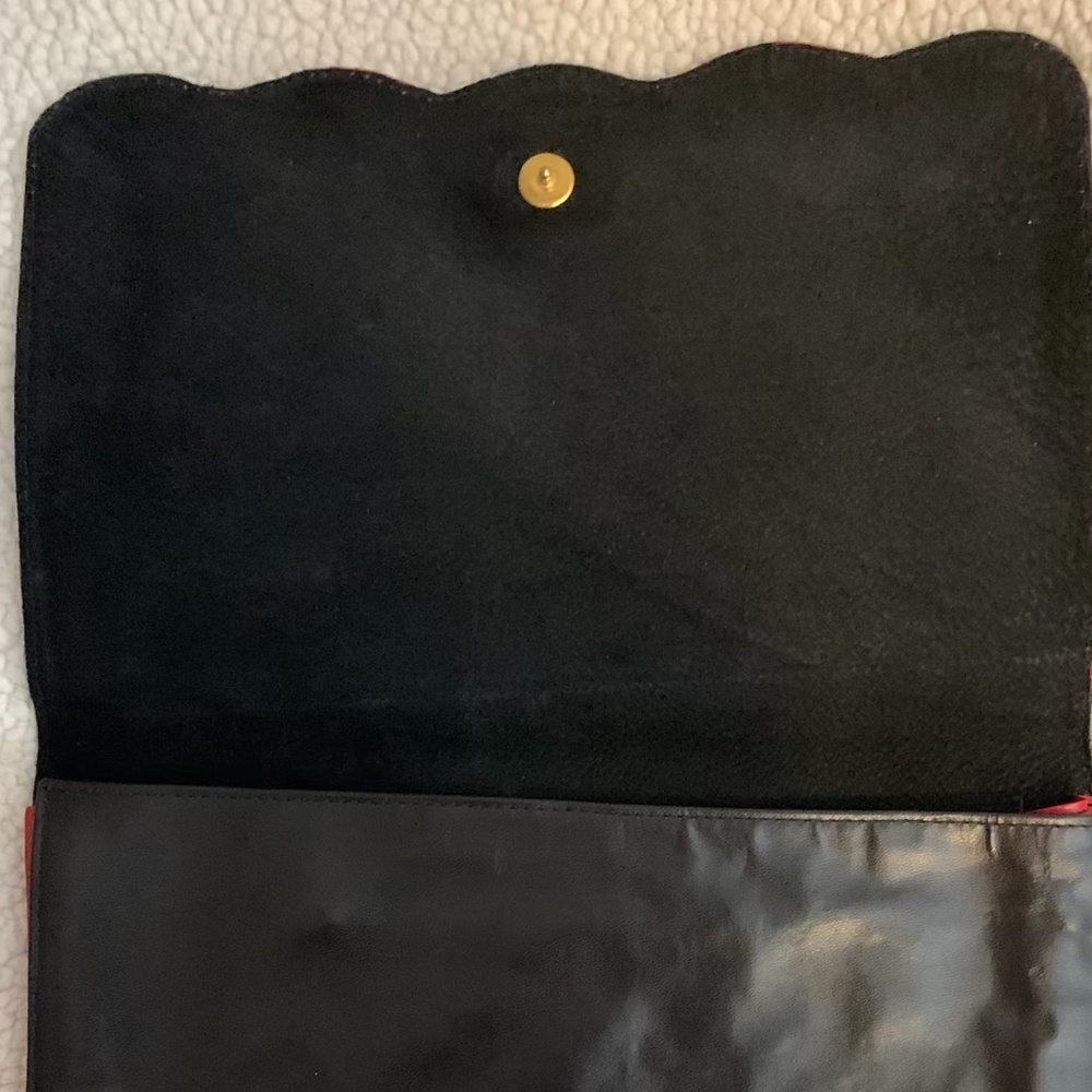 Vintage Leather clutch - from Brazil - Jacaranda brand - Picture 4 of 6